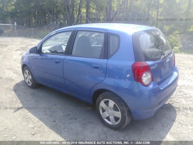KL1TD66E69B383118 - 2009 CHEVROLET AVEO LS/LT 蓝色 照片 3