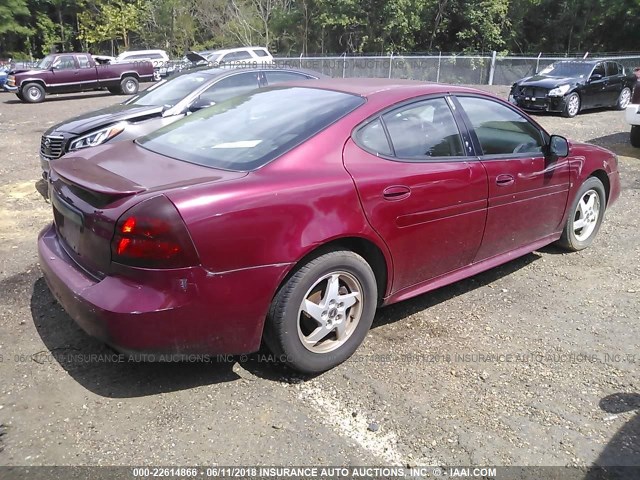 2G2WR554161174900 - 2006 PONTIAC GRAND PRIX GT RED photo 4