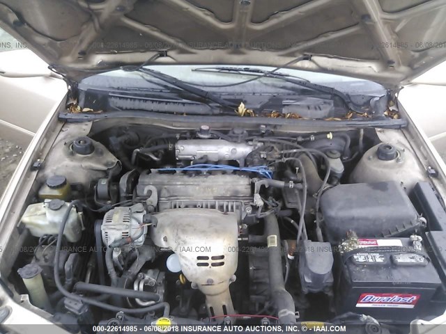 4T1BG22K3WU254278 - 1998 TOYOTA CAMRY CE/LE/XLE TAN photo 10