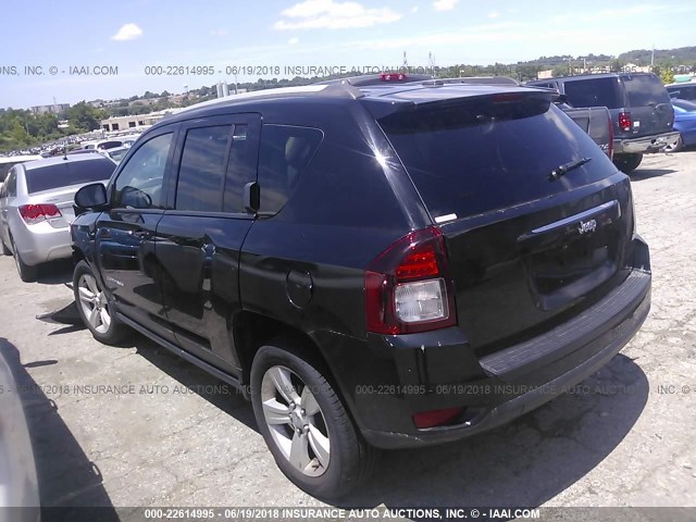 1C4NJCBA2GD743532 - 2016 JEEP COMPASS SPORT BLACK photo 3