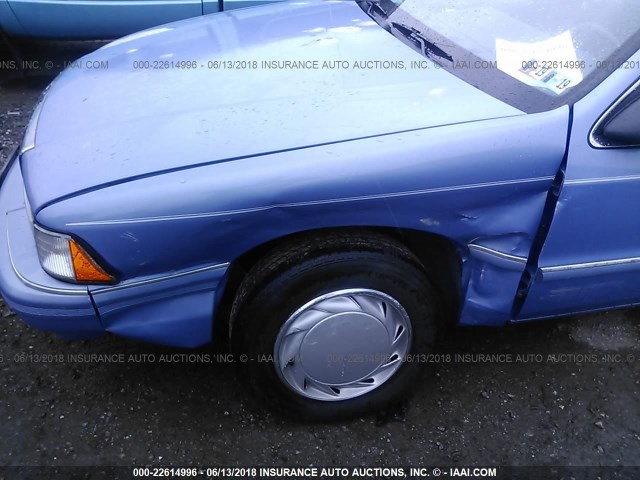 1P3XA46K0MF700650 - 1991 PLYMOUTH ACCLAIM BLUE photo 6