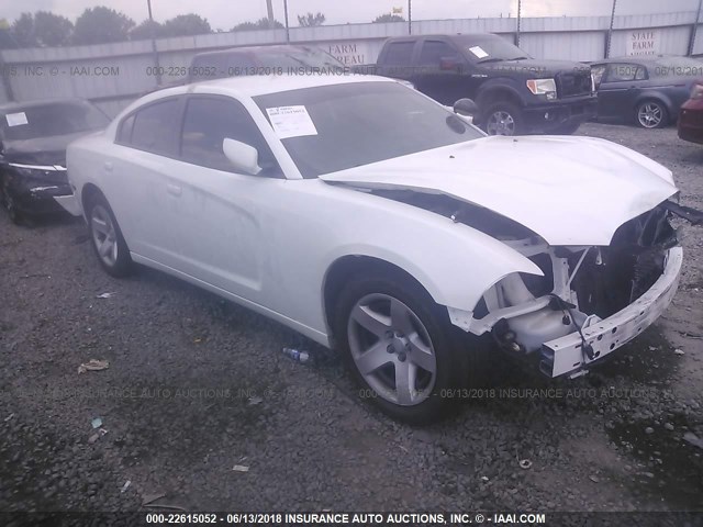 2C3CDXAG2EH330963 - 2014 DODGE CHARGER POLICE WHITE photo 1