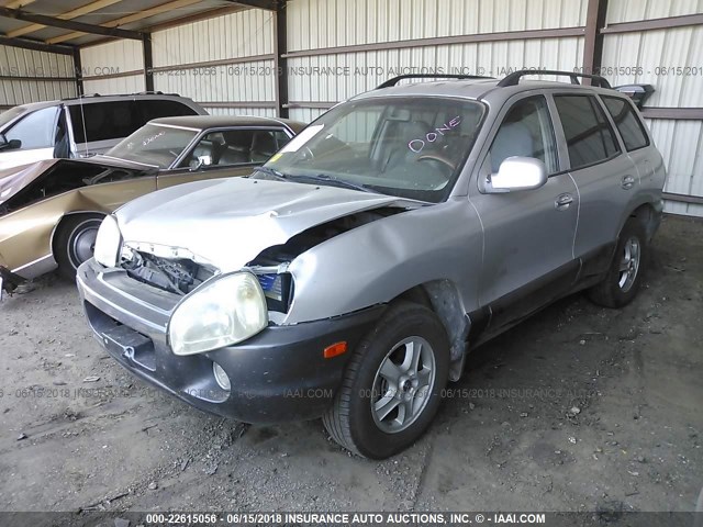 KM8SC73D92U163048 - 2002 HYUNDAI SANTA FE GLS/LX SILVER photo 2