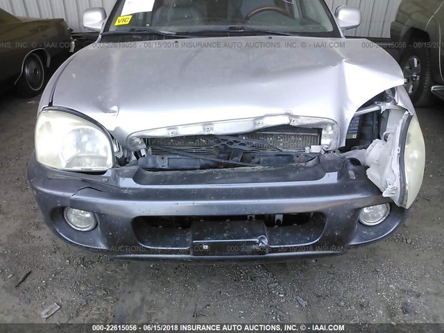 KM8SC73D92U163048 - 2002 HYUNDAI SANTA FE GLS/LX SILVER photo 6