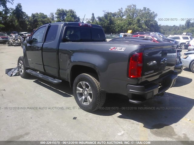 1GCHTDE34G1291403 - 2016 CHEVROLET COLORADO Z71 GRAY photo 3