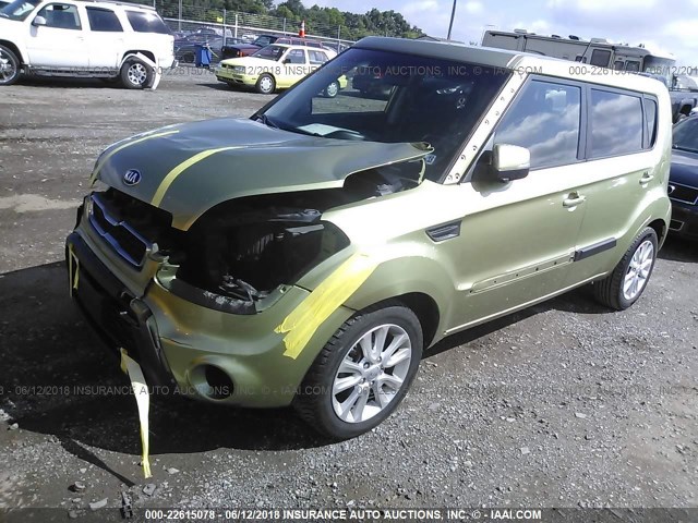 KNDJT2A63D7586183 - 2013 KIA SOUL +/!/SPORT GREEN photo 2