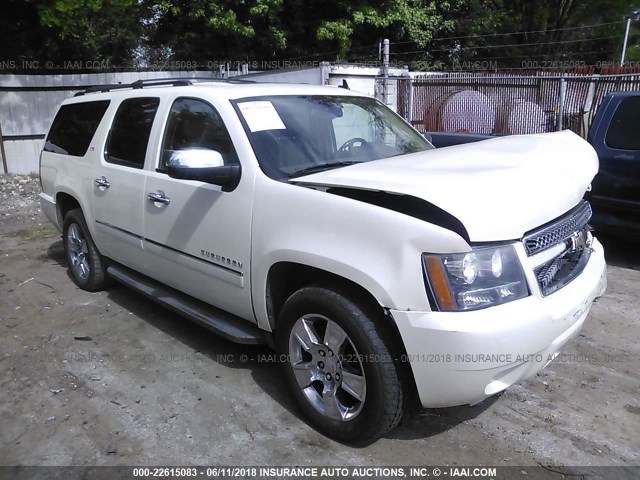 1GNUKKE33AR102729 - 2010 CHEVROLET SUBURBAN K1500 LTZ WHITE photo 1