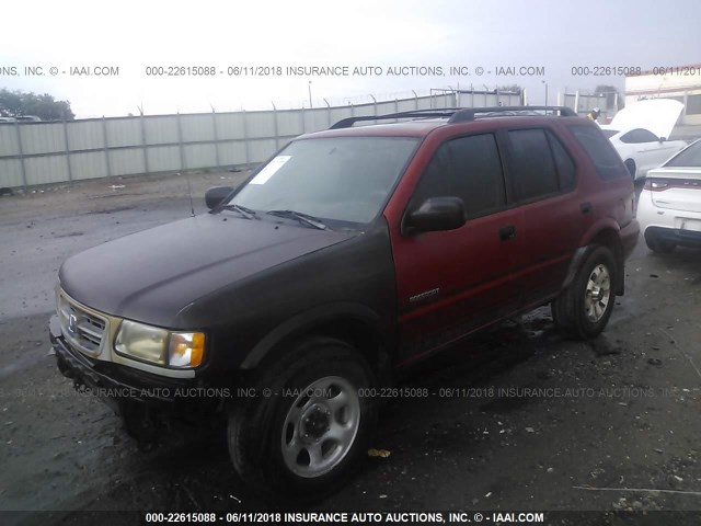 4S6DM58W5Y4419349 - 2000 HONDA PASSPORT EX/LX 红色 照片 2