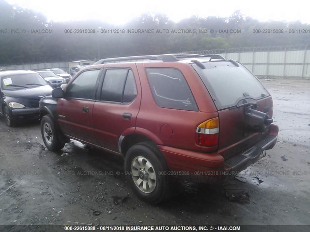 4S6DM58W5Y4419349 - 2000 HONDA PASSPORT EX/LX 红色 照片 3