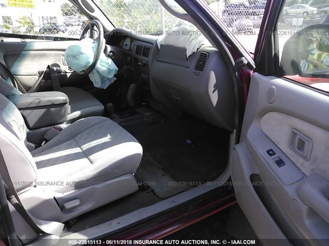 5TEHN72N34Z368359 - 2004 TOYOTA TACOMA DOUBLE CAB 红色 照片 5