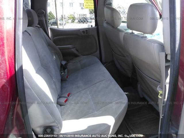 5TEHN72N34Z368359 - 2004 TOYOTA TACOMA DOUBLE CAB 红色 照片 8