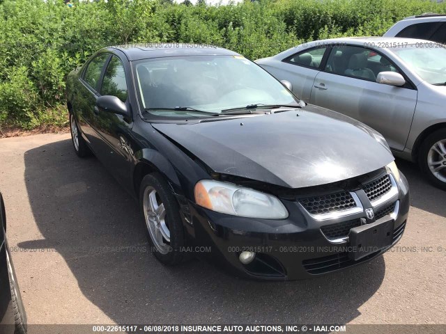 1B3EL76R55N556148 - 2005 DODGE STRATUS R/T BLACK photo 1