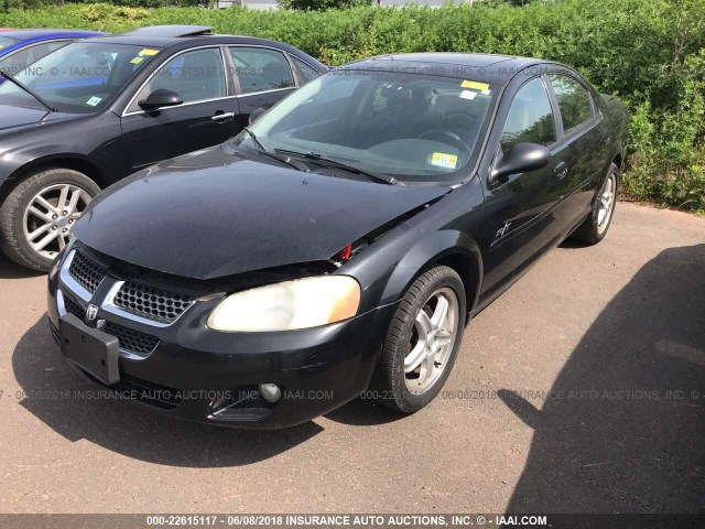 1B3EL76R55N556148 - 2005 DODGE STRATUS R/T BLACK photo 2