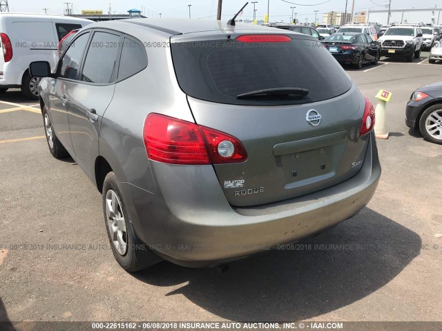 JN8AS58V28W132086 - 2008 NISSAN ROGUE S/SL GRAY photo 3