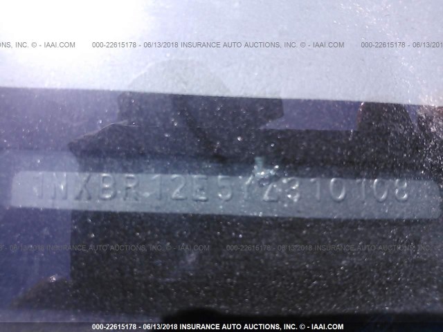 1NXBR12E5YZ310108 - 2000 TOYOTA COROLLA VE/CE/LE 银色 照片 9