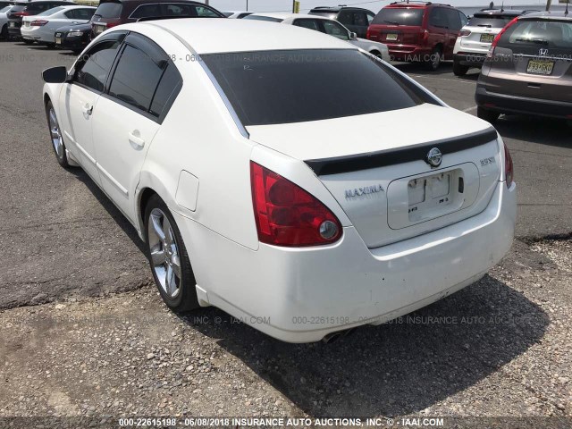 1N4BA41E86C830410 - 2006 NISSAN MAXIMA SE/SL WHITE photo 3