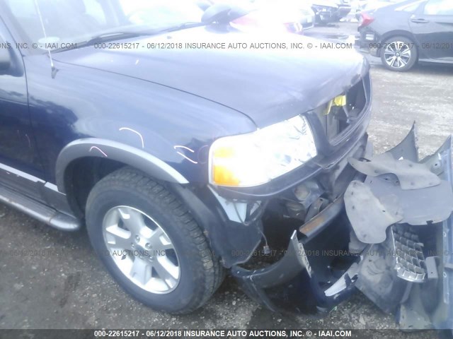 1FMZU73K73UB94990 - 2003 FORD EXPLORER XLT/XLT SPORT/NBX BLUE photo 6
