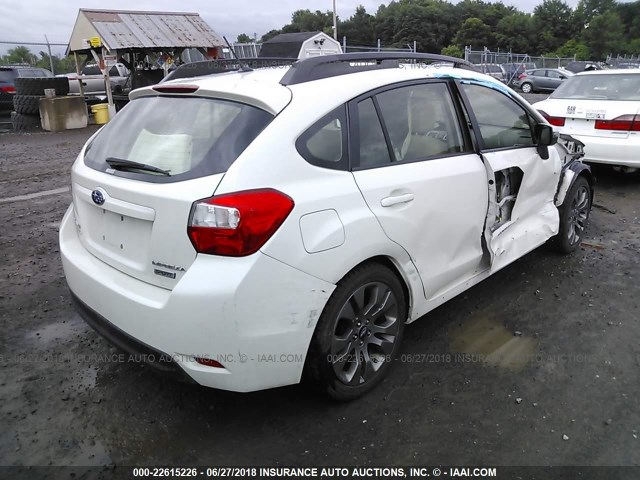 JF1GPAP63G8214234 - 2016 SUBARU IMPREZA SPORT PREMIUM WHITE photo 4