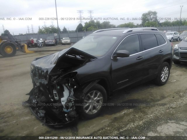 1C4PJMCS9GW294750 - 2016 JEEP CHEROKEE LATITUDE GRAY photo 2