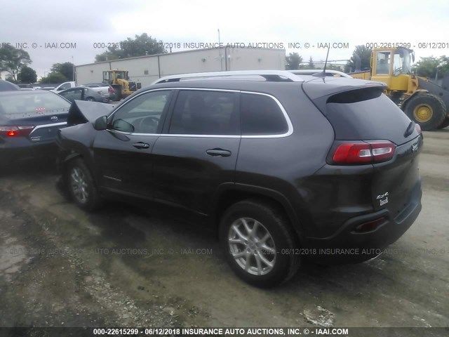 1C4PJMCS9GW294750 - 2016 JEEP CHEROKEE LATITUDE GRAY photo 3