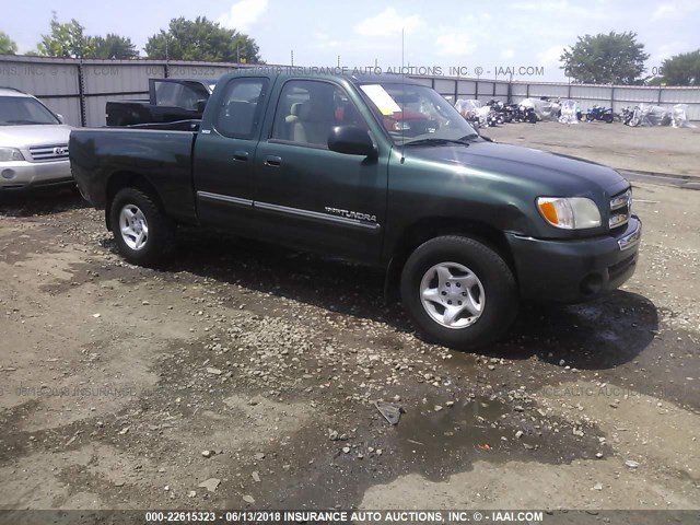 5TBRN34193S432965 - 2003 TOYOTA TUNDRA ACCESS CAB SR5 GREEN photo 1