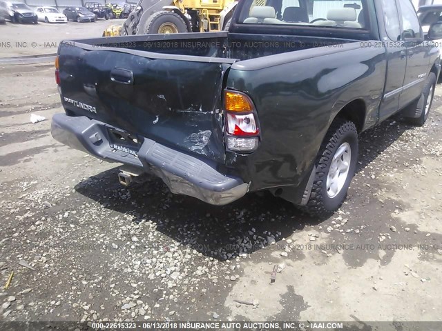 5TBRN34193S432965 - 2003 TOYOTA TUNDRA ACCESS CAB SR5 GREEN photo 6