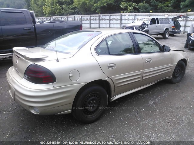 1G2NF52E12M682252 - 2002 PONTIAC GRAND AM SE1 GOLD photo 4