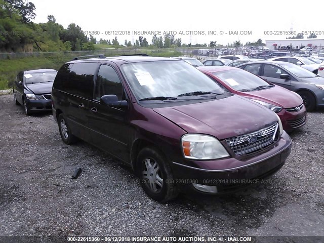 2FMZA52216BA65796 - 2006 FORD FREESTAR SEL MAROON photo 1