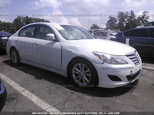 KMHGC4DD3DU219605 - 2013 HYUNDAI GENESIS 3.8L WHITE photo 1