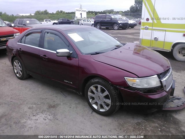 3LNHM26106R626820 - 2006 LINCOLN ZEPHYR MAROON photo 1