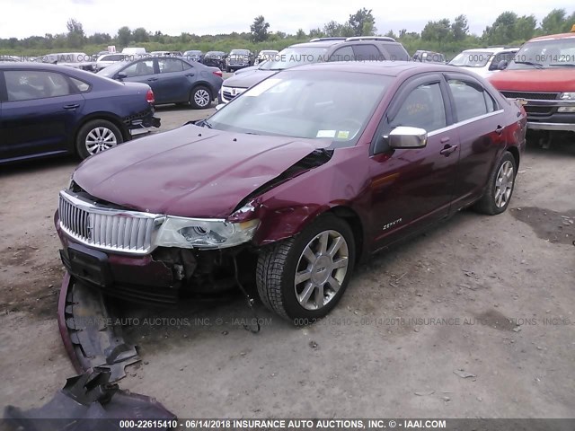 3LNHM26106R626820 - 2006 LINCOLN ZEPHYR MAROON photo 2