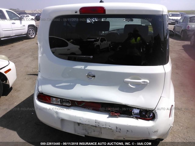 JN8AZ2KR8BT201295 - 2011 NISSAN CUBE S/SL/KROM WHITE photo 6