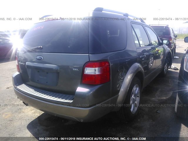 1FMDK02116GA55988 - 2006 FORD FREESTYLE SEL GRAY photo 4