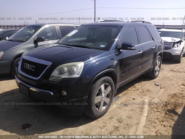 1GKER23DX9J156113 - 2009 GMC ACADIA SLT-1 Dark Blue photo 2