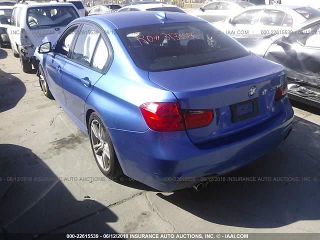 WBA3C1C5XFK118519 - 2015 BMW 328 I SULEV BLUE photo 3