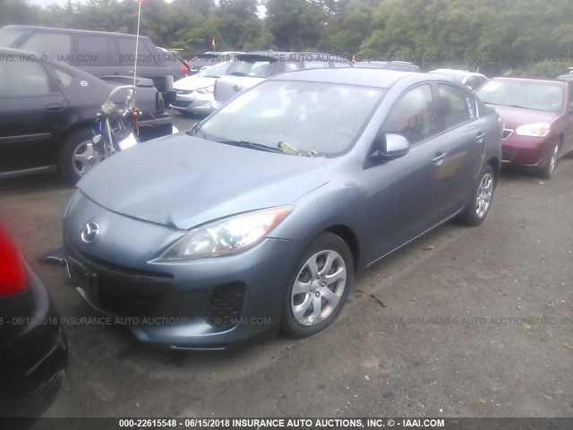 JM1BL1U83D1708037 - 2013 MAZDA 3 I BLUE photo 2