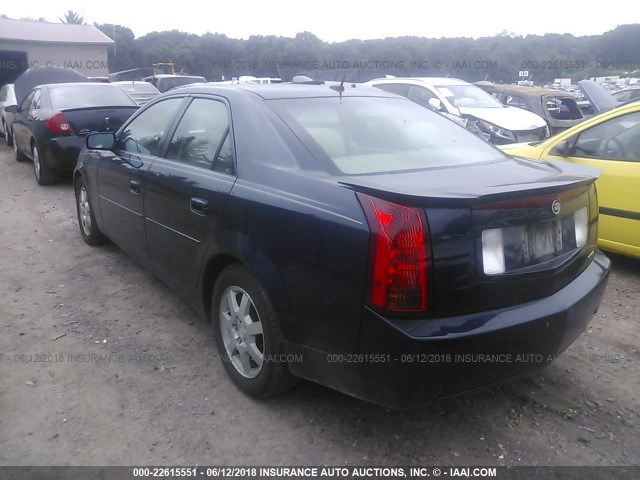 1G6DP567950136300 - 2005 CADILLAC CTS HI FEATURE V6 Navy photo 3