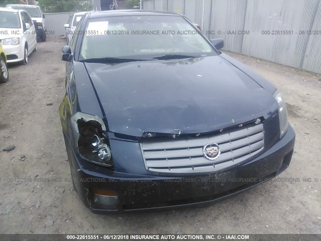 1G6DP567950136300 - 2005 CADILLAC CTS HI FEATURE V6 Navy photo 6