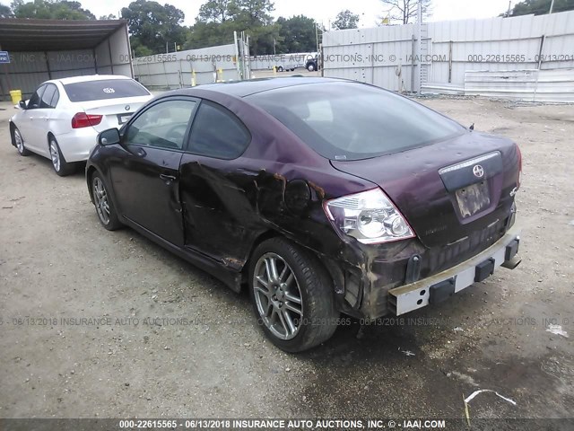 JTKDE167470179529 - 2007 TOYOTA SCION TC 紫色 照片 3