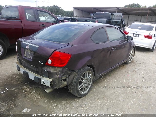 JTKDE167470179529 - 2007 TOYOTA SCION TC 紫色 照片 4