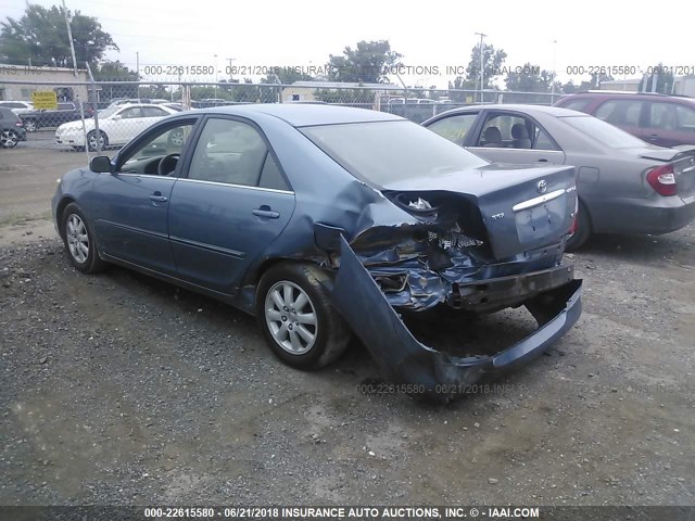 4T1BF32K93U547798 - 2003 TOYOTA CAMRY LE/XLE/SE 浅蓝色 照片 3