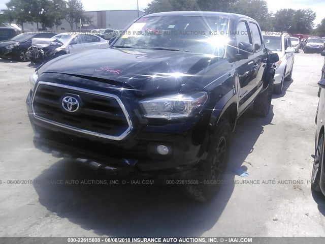 5TFCZ5AN4HX087656 - 2017 TOYOTA TACOMA DBL CAB/SR/TRDSPT/OR/PRO Қара фото 2