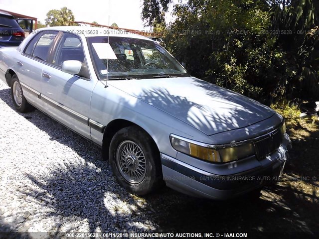 2MECM75W2NX752166 - 1992 MERCURY GRAND MARQUIS LS BLUE photo 1