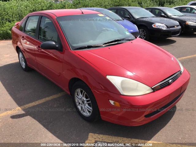 1FAFP3839YW176047 - 2000 FORD FOCUS ZTS RED photo 1