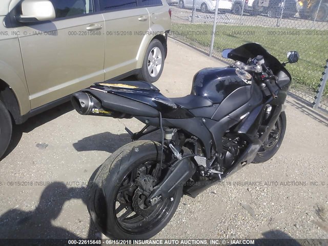 JKAZX4P137A018872 - 2007 KAWASAKI ZX600 P BLACK photo 4