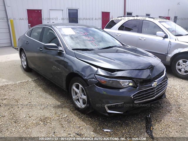 1G1ZB5ST2HF174434 - 2017 CHEVROLET MALIBU LS GRAY photo 1