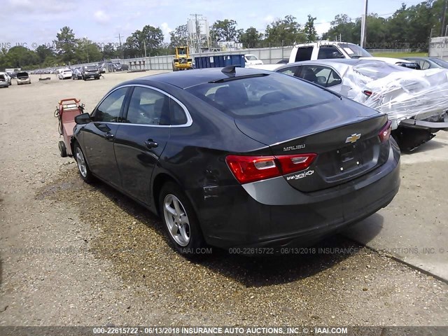 1G1ZB5ST2HF174434 - 2017 CHEVROLET MALIBU LS GRAY photo 3