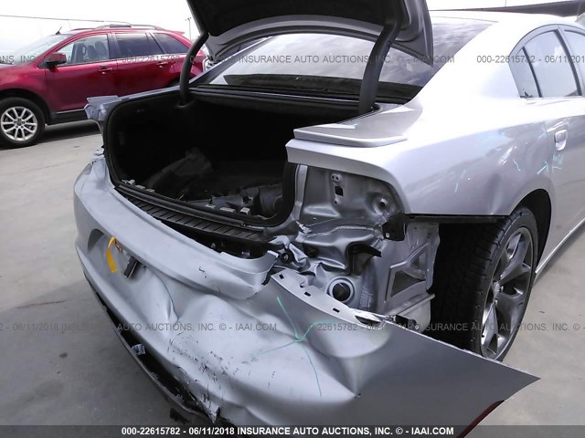 2C3CDXHG0FH884073 - 2015 DODGE CHARGER SXT GRAY photo 6