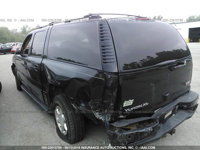 1GKFK66U04J140099 - 2004 GMC YUKON XL DENALI BLACK photo 3