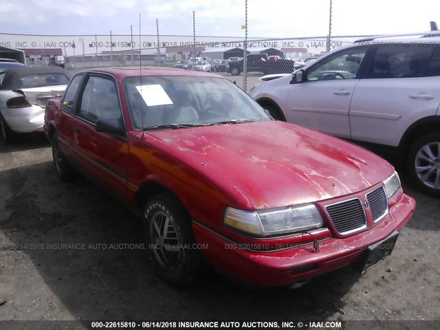 1G2NE14U7LC372338 - 1990 PONTIAC GRAND AM LE RED photo 1